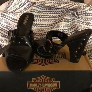 Brand New Harley Davidson peep toes heels